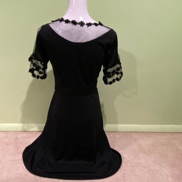 Elegant Black Fashin Mia Sheer Dress - Picture 4 of 5